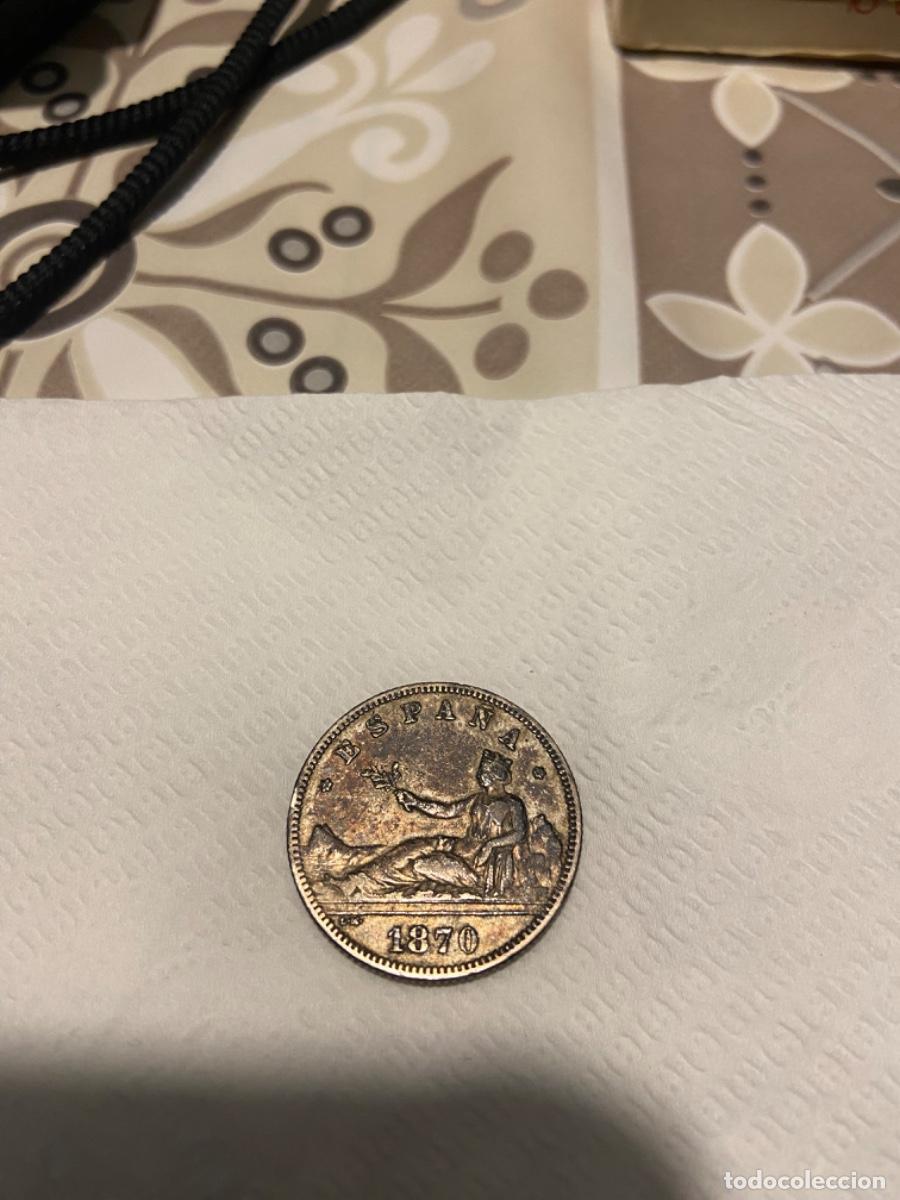 Monedas de Espa&ntilde;a: Moneda 2 pesetas 1870 estrella 73 - Foto 2