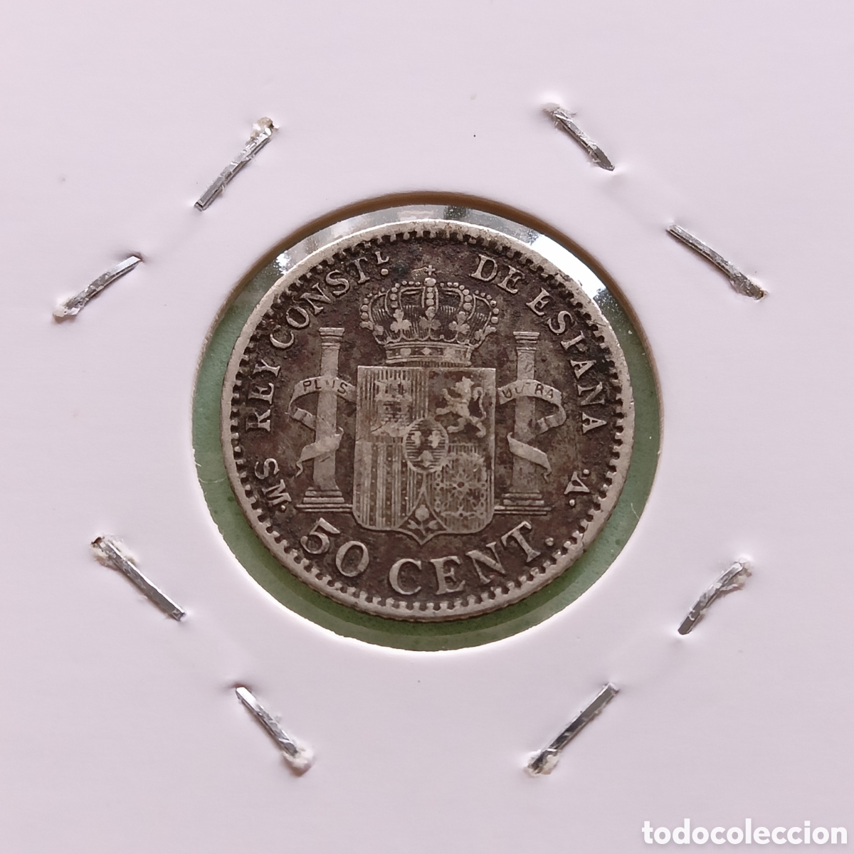Monedas de Espa&ntilde;a: 50 C&eacute;ntimos 1900. Espa&ntilde;a - Foto 2