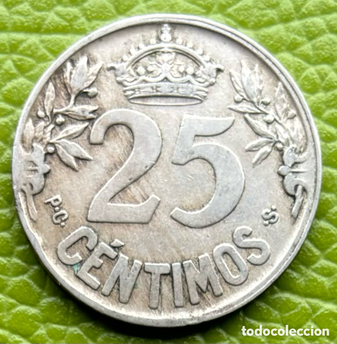 Monedas de Espa&ntilde;a: ALFONSO XIII . 25 C&Eacute;NTIMOS. 1925. PCS. - Foto 2