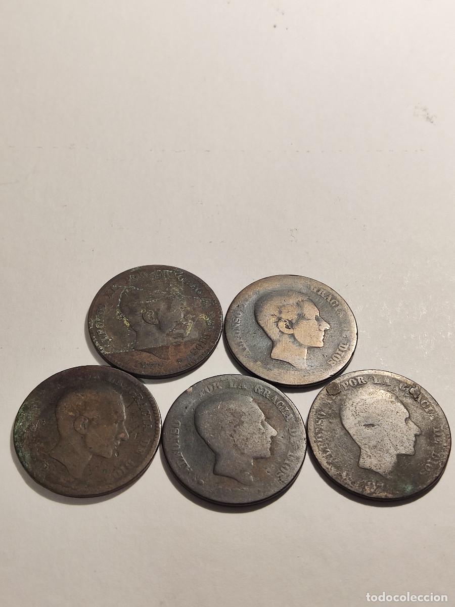 Monedas de Espa&ntilde;a: Lote Monedas 10 c&eacute;ntimos de 1879 - Foto 1