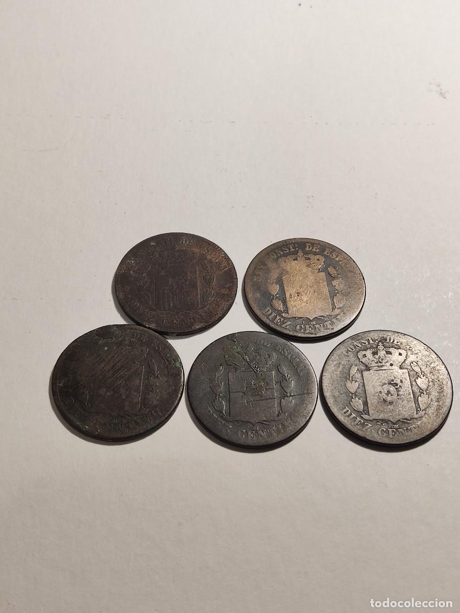Monedas de Espa&ntilde;a: Lote Monedas 10 c&eacute;ntimos de 1879 - Foto 2