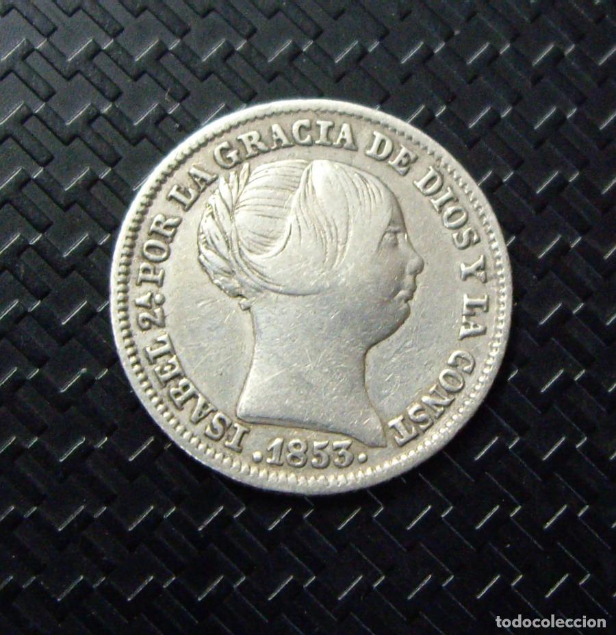 Monedas de Espa&ntilde;a: ISABEL II - 1 REAL de PLATA 1853 - MADRID - Foto 1