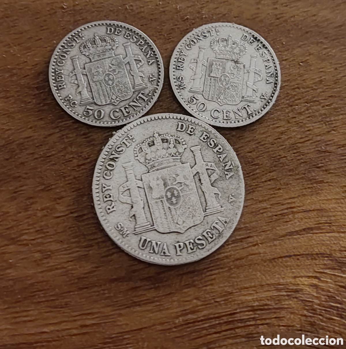Monedas de Espa&ntilde;a: 3 MONEDAS ALFONSO XIII - Foto 2