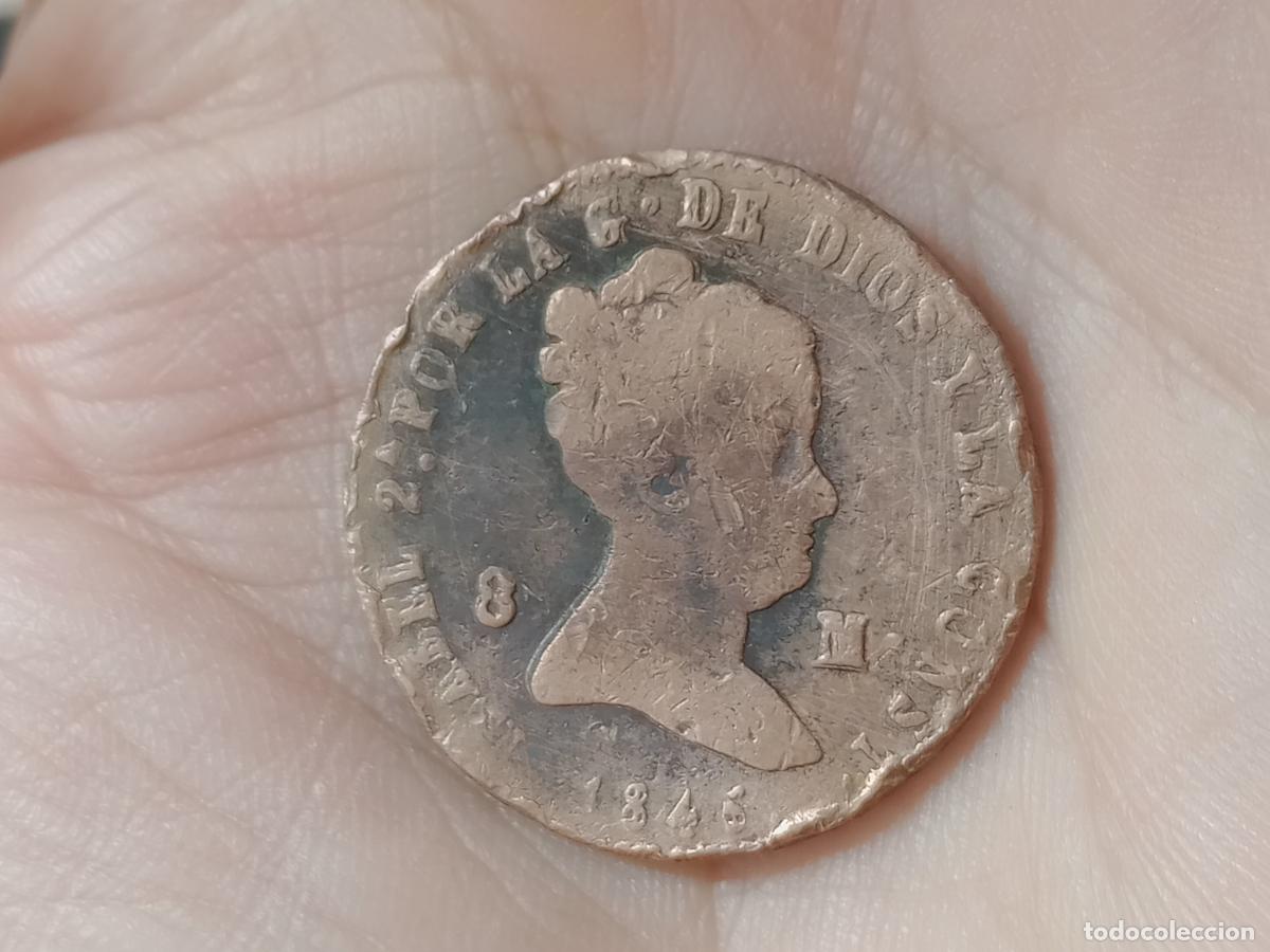 Monedas de Espa&ntilde;a: 8 maravedis de 1845 Isabel II - Foto 1