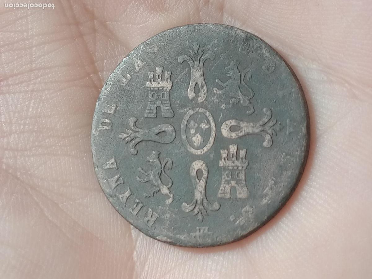 Monedas de Espa&ntilde;a: 8 maravedis de 1847 Isabel II - Foto 2