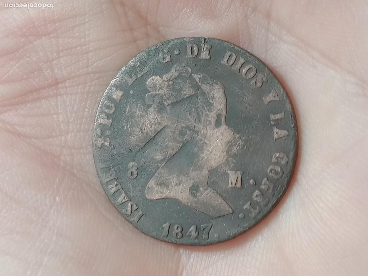Monedas de Espa&ntilde;a: 8 maravedis de 1847 Isabel II - Foto 1