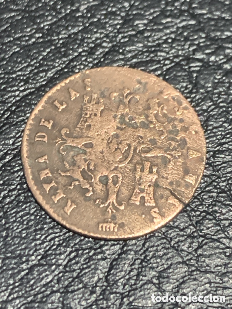 Monedas de Espa&ntilde;a: 2 maraved&iacute;es ( Isabel II ) 1845 - Foto 2