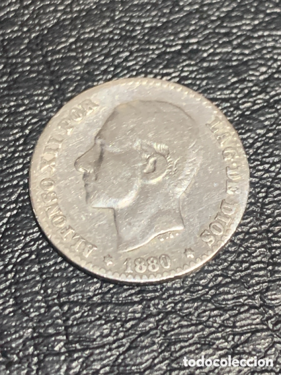 Monedas de Espa&ntilde;a: 50 c&eacute;ntimos plata ( Alfonso XII ) 1880 *80 - Foto 1