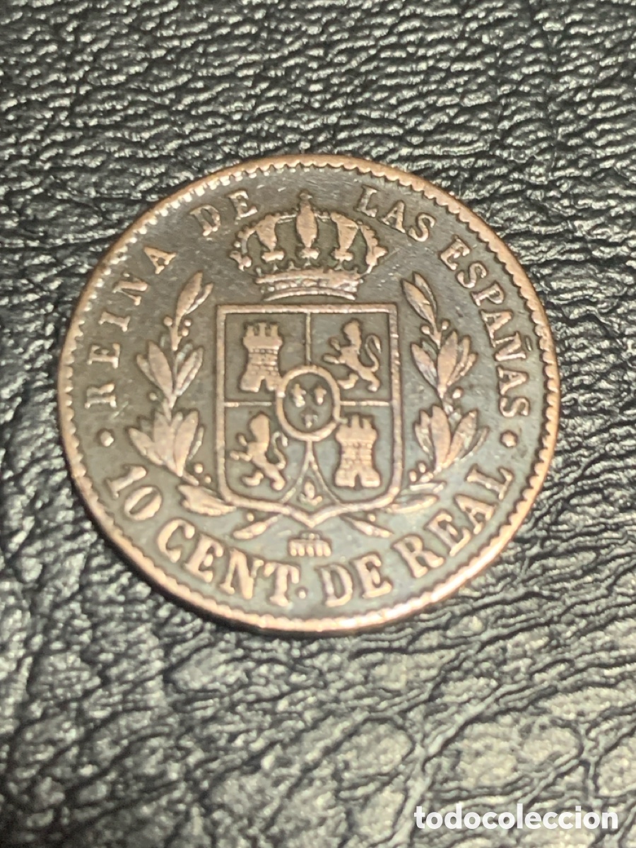 Monedas de Espa&ntilde;a: 10 centimos de real (Isabel II ) de Espa&ntilde;a 1863 - Foto 2
