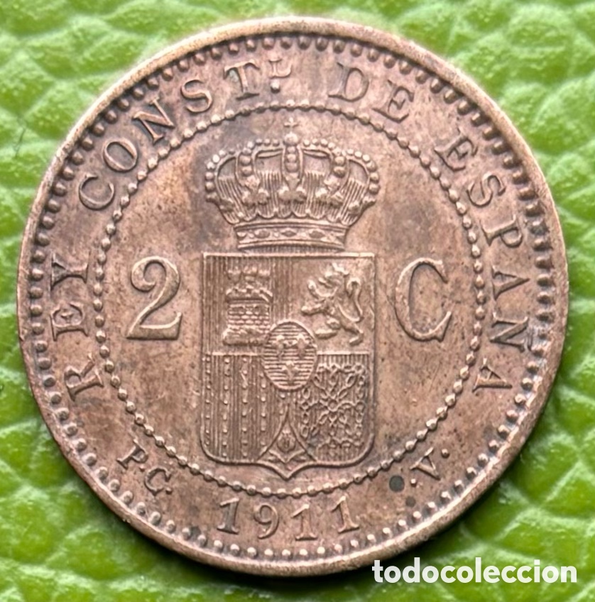 Monedas de Espa&ntilde;a: ALFONSO XIII. DOS C&Eacute;NTIMOS.1911 (11).PCV. - Foto 2