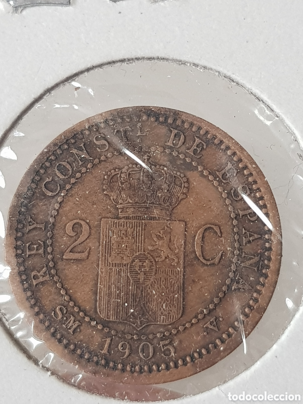 Monedas de Espa&ntilde;a: 2 C&eacute;ntimos 1905 05 Alfonso XIII - Foto 4