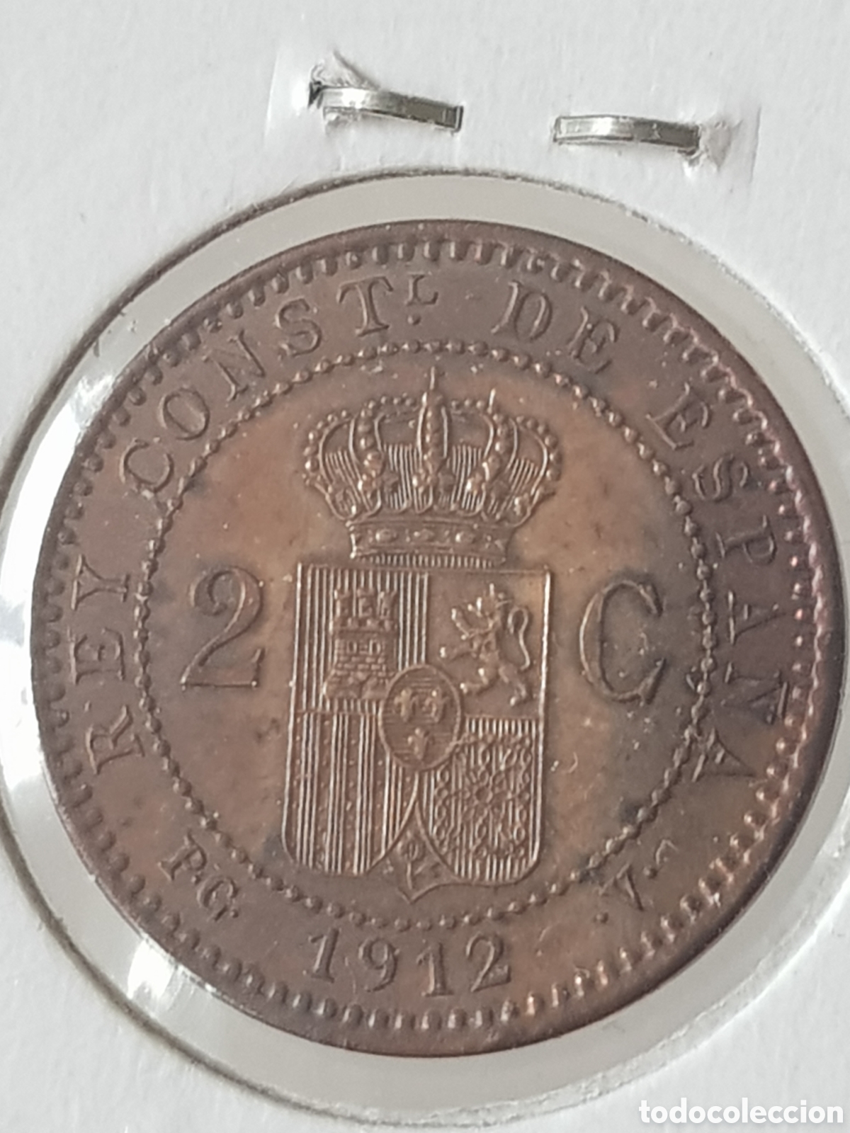 Monedas de Espa&ntilde;a: 2 C&eacute;ntimos 1912 12 Alfonso XIII - Foto 3