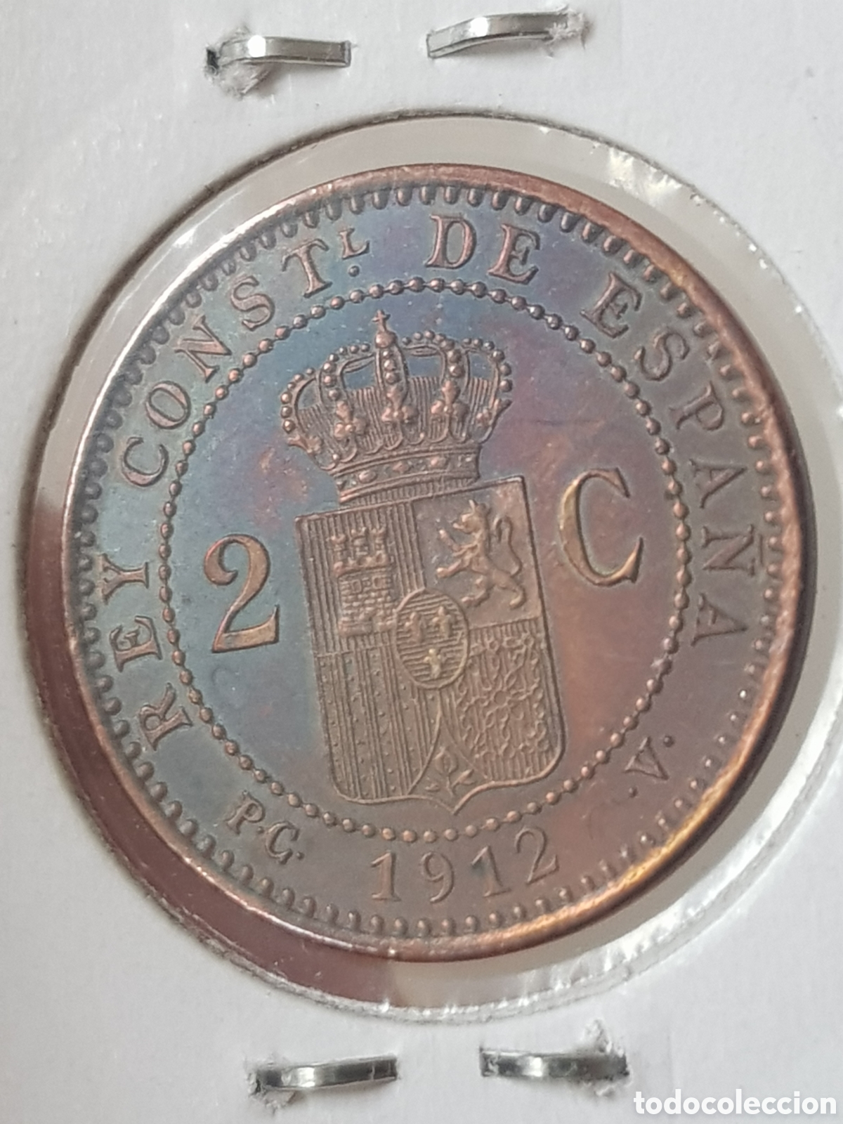 Monedas de Espa&ntilde;a: 2 C&eacute;ntimo 1912 12 Alfonso XIII - Foto 4