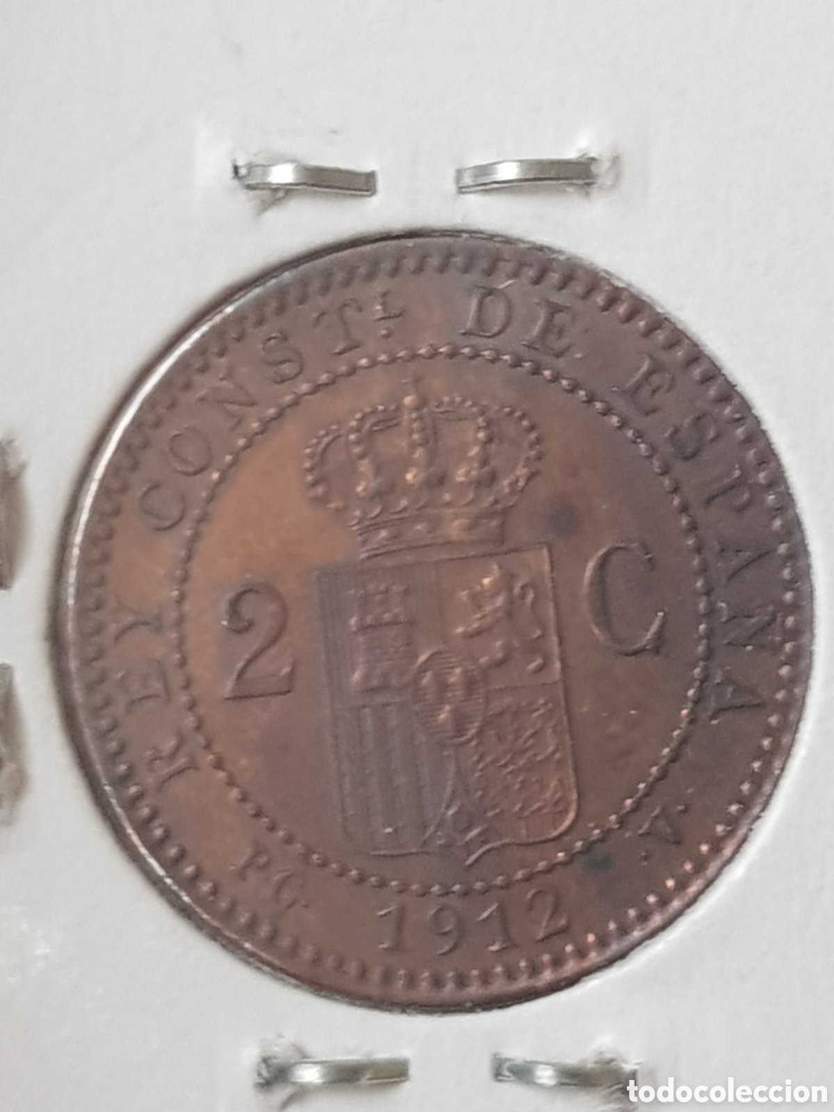 Monedas de Espa&ntilde;a: 2 C&eacute;ntimos 1912 12 Alfonso XIII - Foto 3