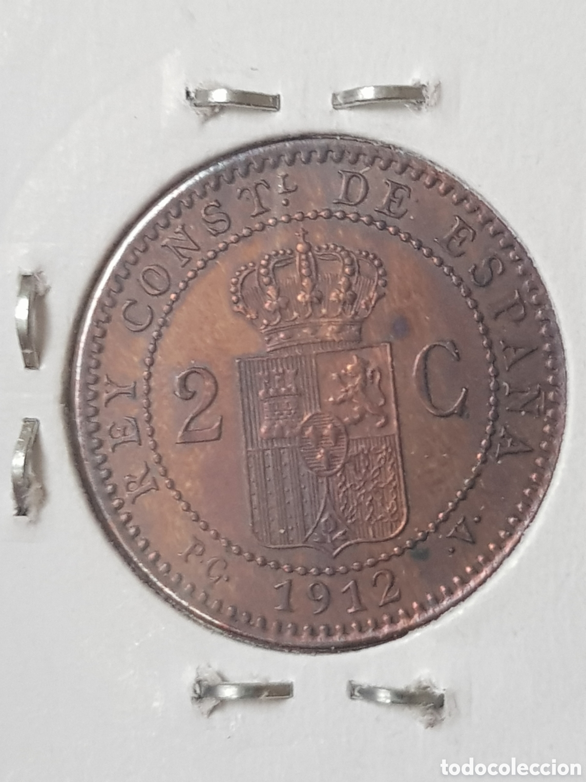 Monedas de Espa&ntilde;a: 2 C&eacute;ntimos 1912 12 Alfonso XIII - Foto 4