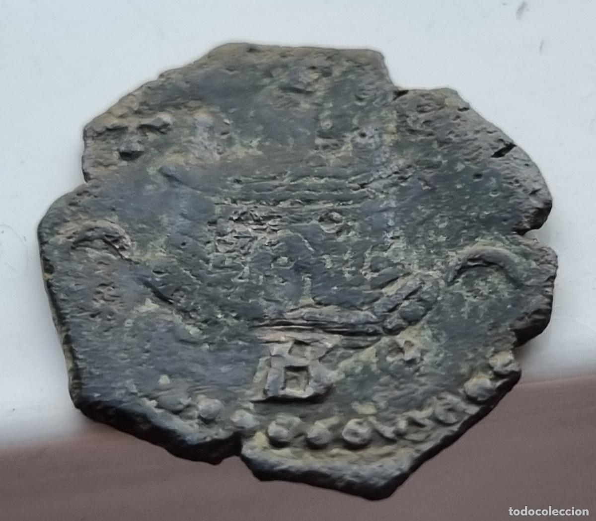 Monedas de Espa&ntilde;a: FELIPE II BLANCA BURGOS B - Foto 2