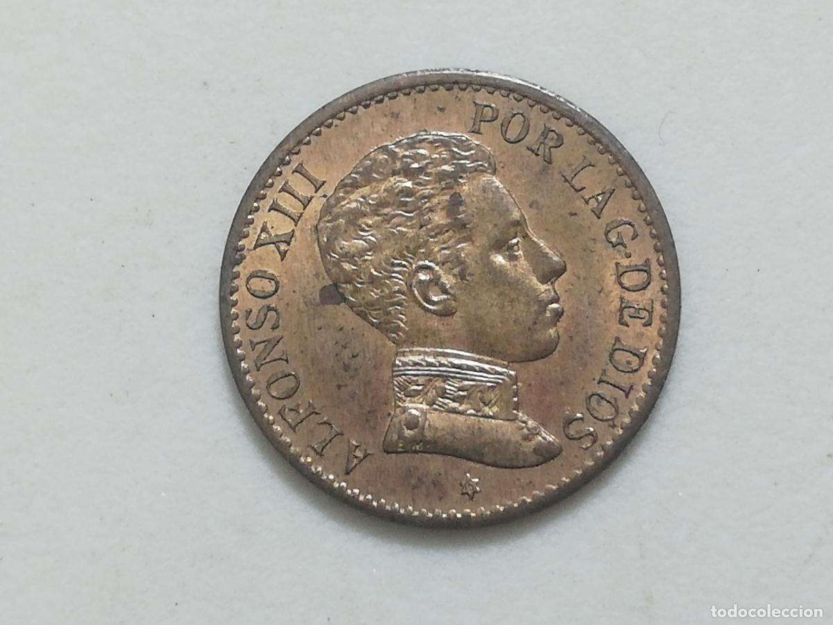 Monedas de Espa&ntilde;a: MONEDA 1 CENTIMO ALFONSO XIII, 1906, SL V COBRE - Foto 1