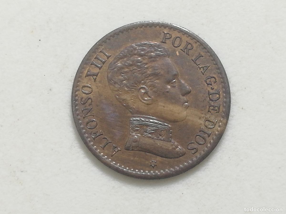 Monedas de Espa&ntilde;a: MONEDA 1 CENTIMO ALFONSO XIII, 1906, SL V COBRE - Foto 1