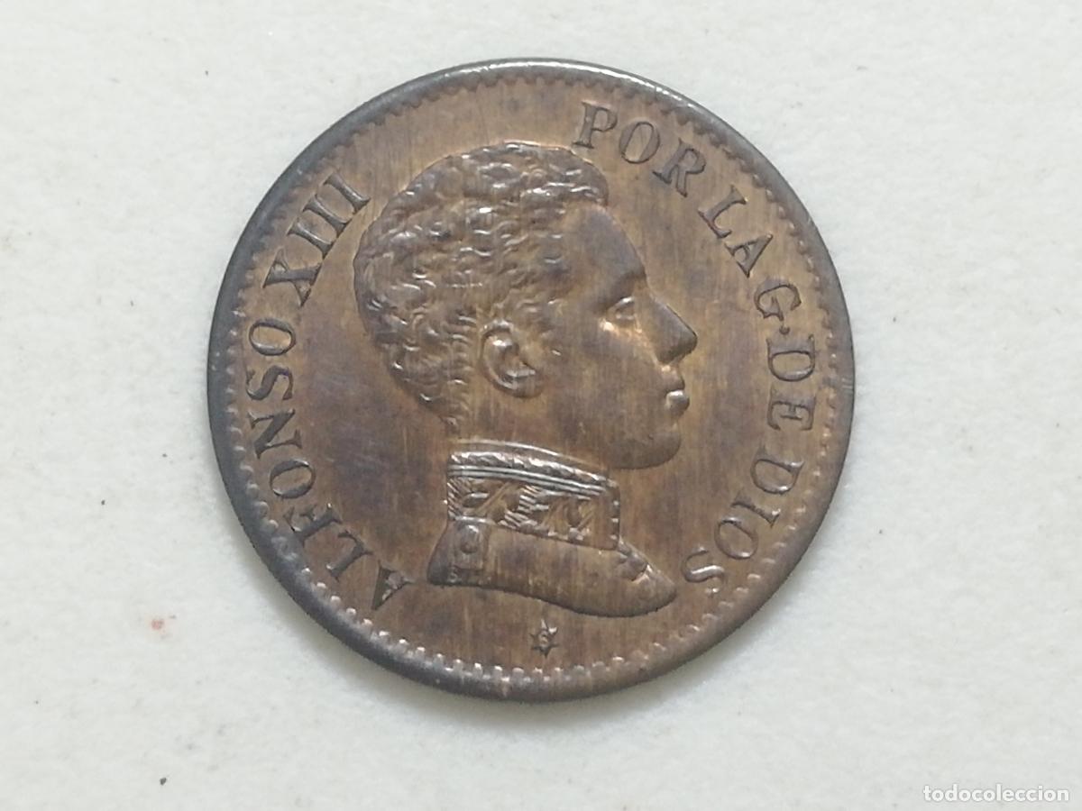 Monedas de Espa&ntilde;a: MONEDA 1 CENTIMO ALFONSO XIII, 1906, SL V COBRE - Foto 1
