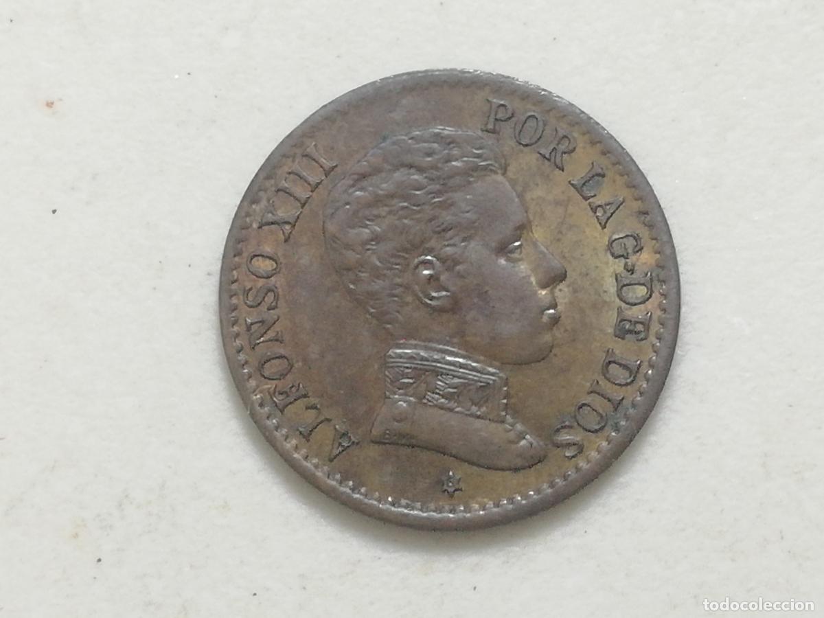 Monedas de Espa&ntilde;a: MONEDA 1 CENTIMO ALFONSO XIII, 1906, SL V COBRE - Foto 1