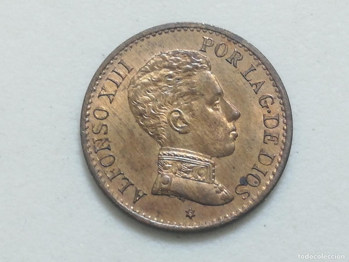 Monedas de Espa&ntilde;a: MONEDA 1 CENTIMO ALFONSO XIII, 1906, SL V COBRE - Foto 1