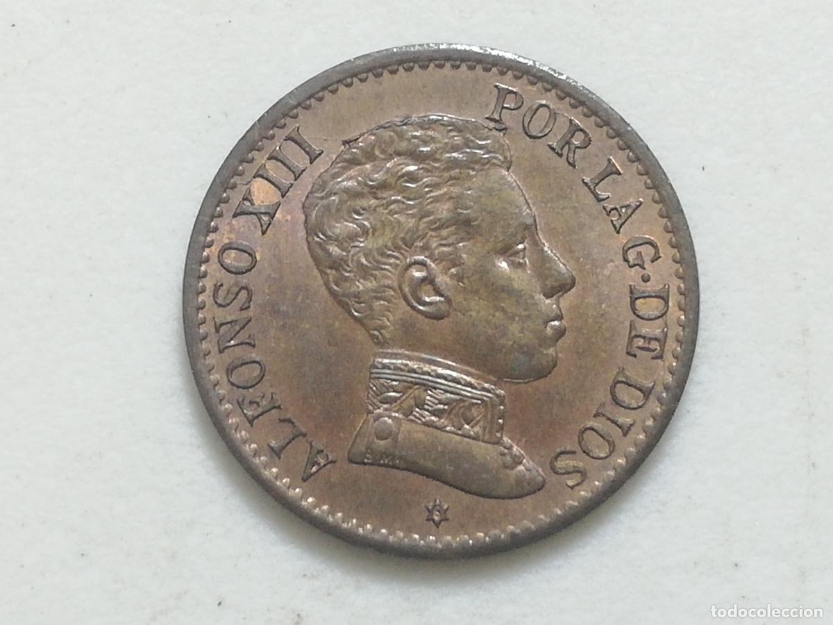 Monedas de Espa&ntilde;a: MONEDA 1 CENTIMO ALFONSO XIII, 1906, SL V COBRE - Foto 1