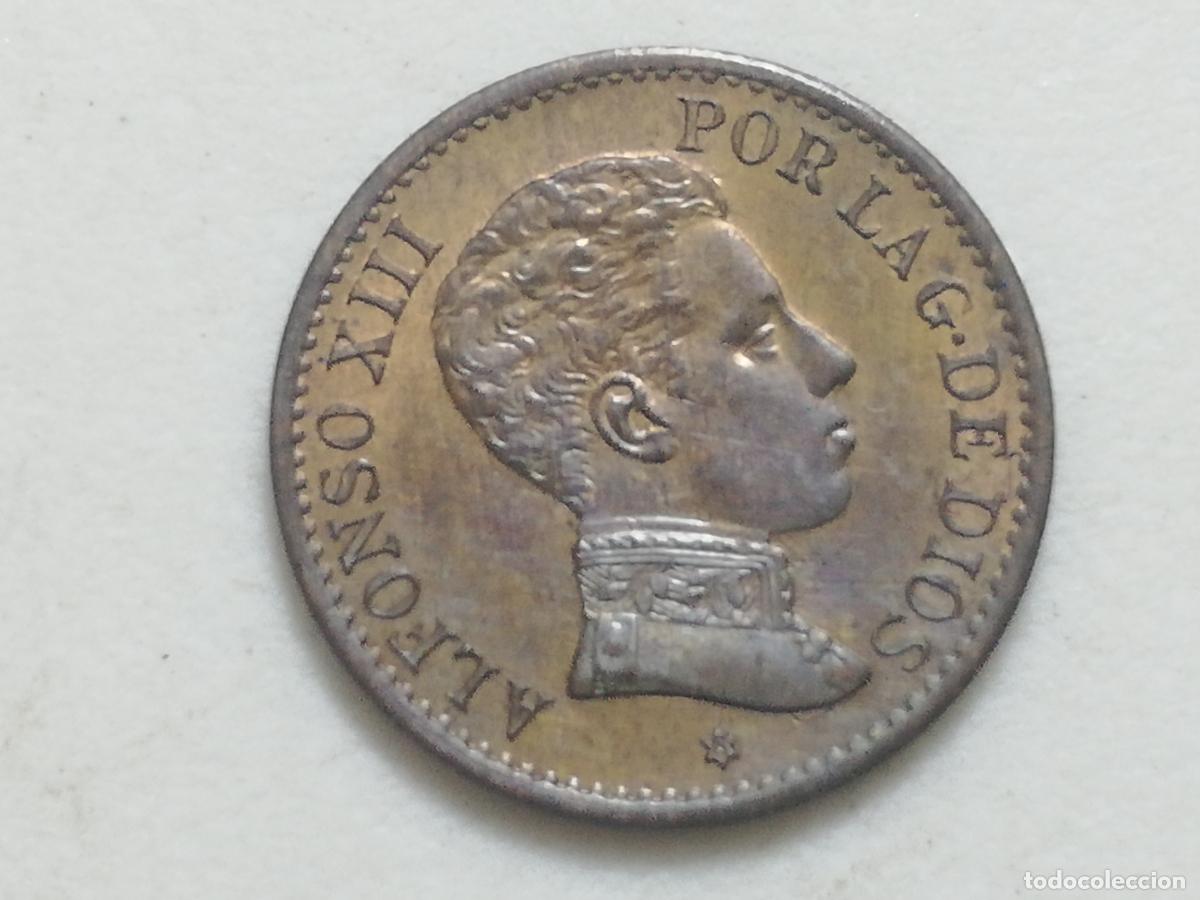 Monedas de Espa&ntilde;a: MONEDA 1 CENTIMO ALFONSO XIII, 1906, SL V COBRE - Foto 1