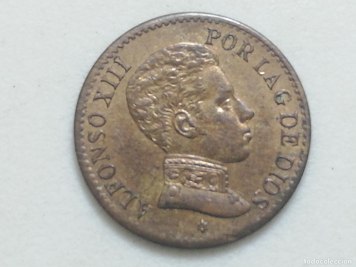 Monedas de Espa&ntilde;a: MONEDA 1 CENTIMO ALFONSO XIII, 1906, SL V COBRE - Foto 1