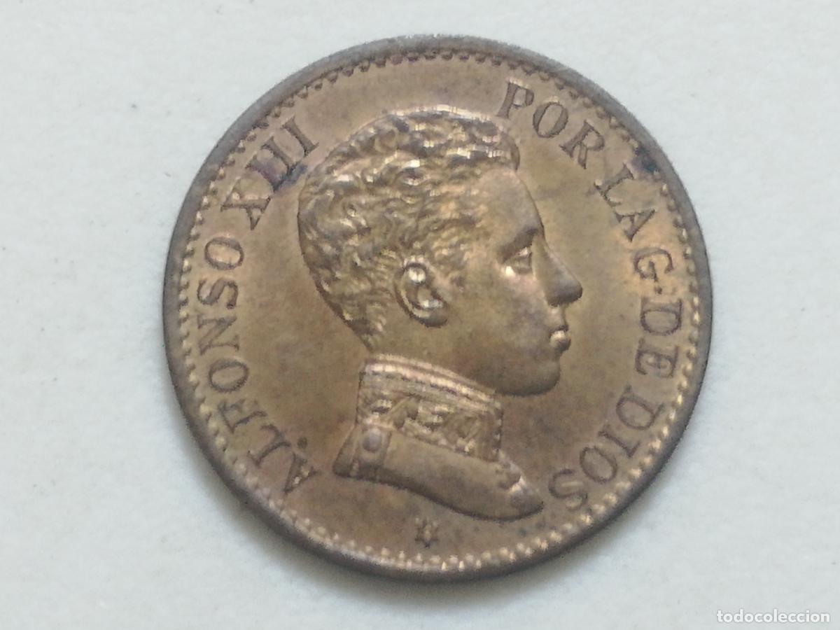 Monedas de Espa&ntilde;a: MONEDA 1 CENTIMO ALFONSO XIII, 1906, SL V COBRE - Foto 1