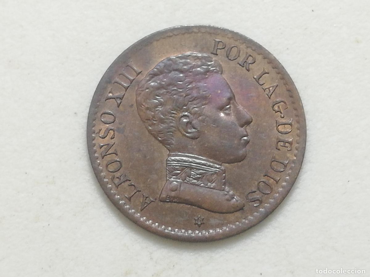 Monedas de Espa&ntilde;a: MONEDA 1 CENTIMO ALFONSO XIII, 1906, SL V COBRE - Foto 1
