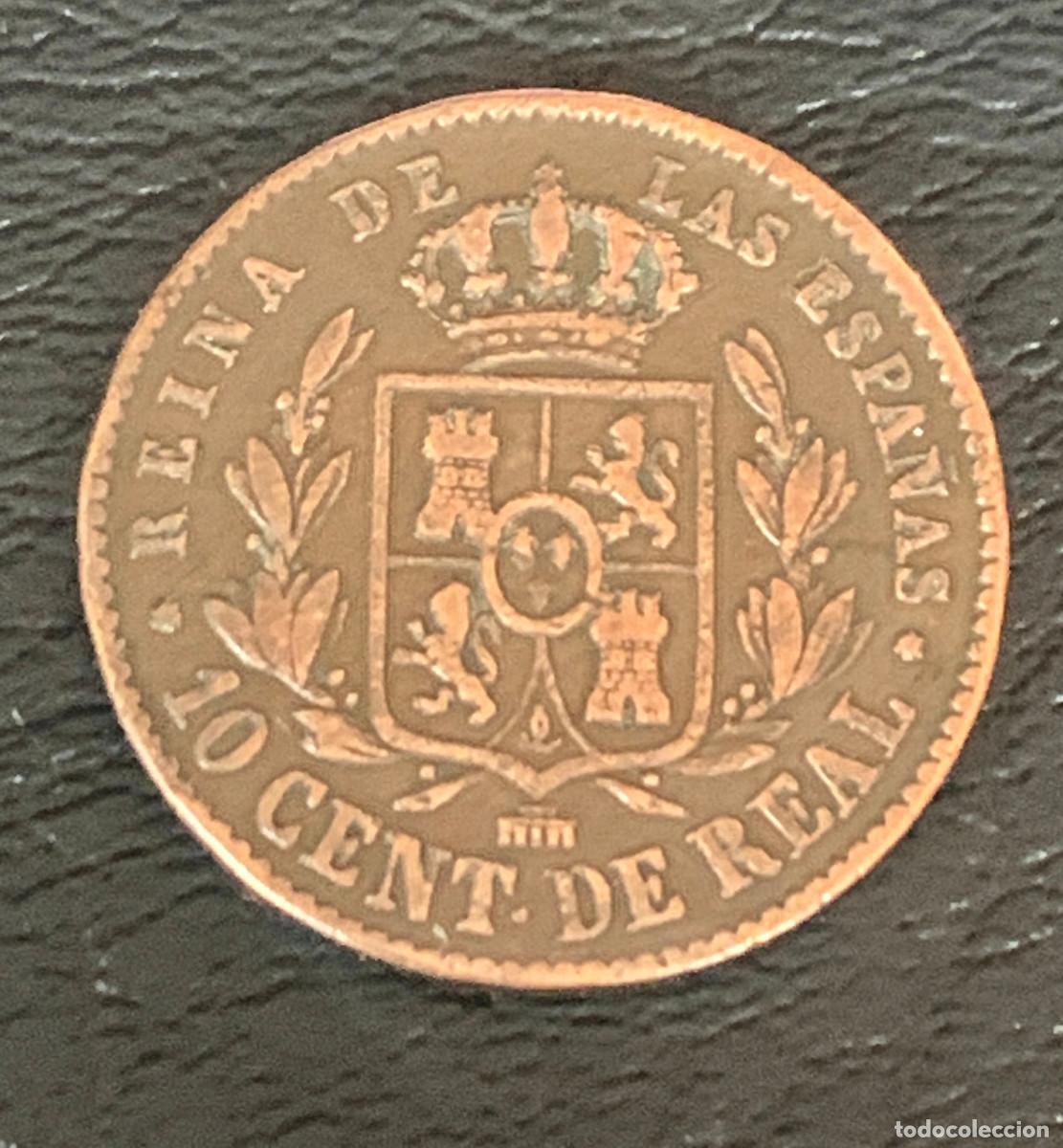 Monedas de Espa&ntilde;a: 10 c&eacute;ntimos de real (Isabel II) 1863 - Foto 2