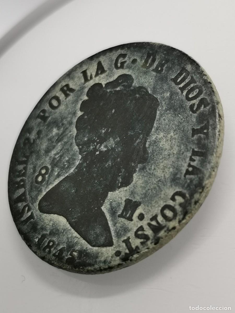 Monedas de Espa&ntilde;a: Isabel II 8 Maraved&iacute;s 1845 Segovia. - Foto 5