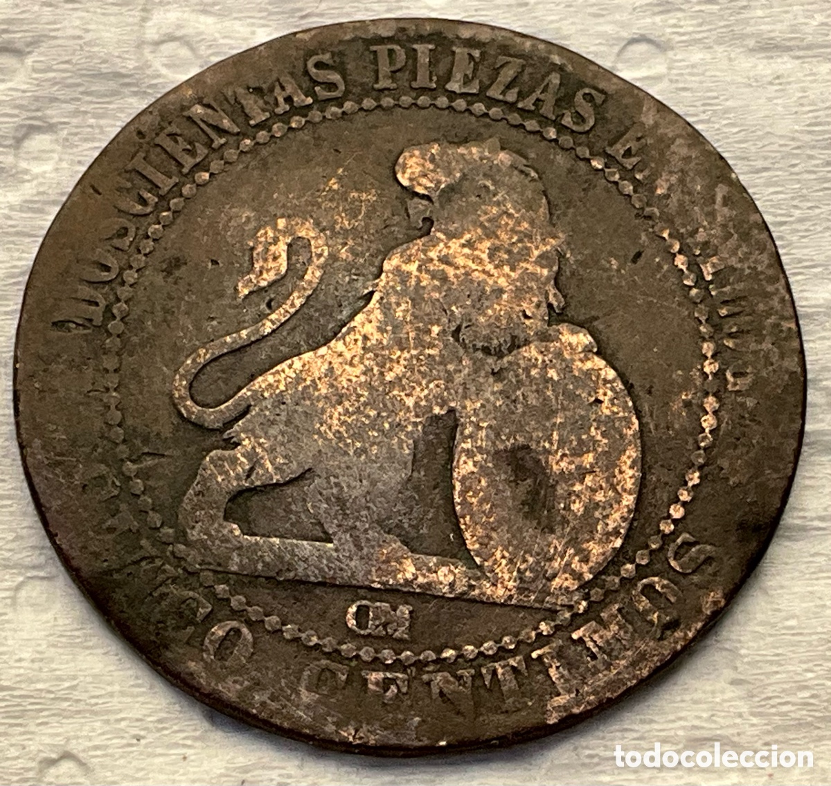 Monedas de Espa&ntilde;a: MONEDA 5 c&eacute;ntimos. GOBIERNO PROVISIONAL. A&ntilde;o 1870 - Foto 1
