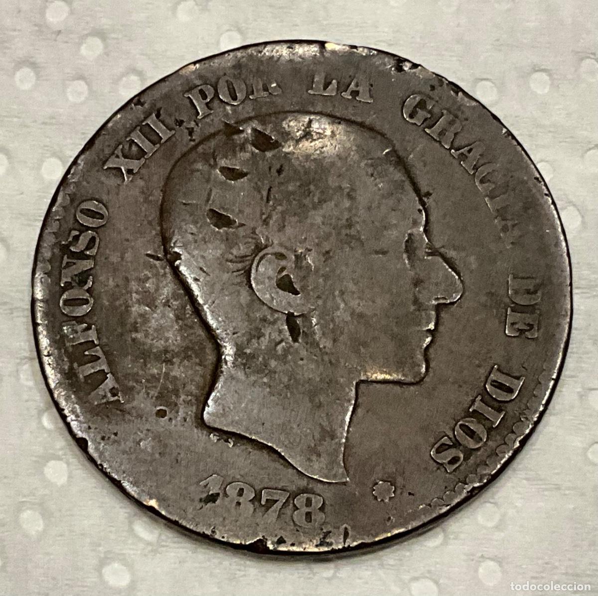 Monedas de Espa&ntilde;a: MONEDA 10 c&eacute;ntimos. ALFONSO XII. A&ntilde;o 1878 - Foto 1
