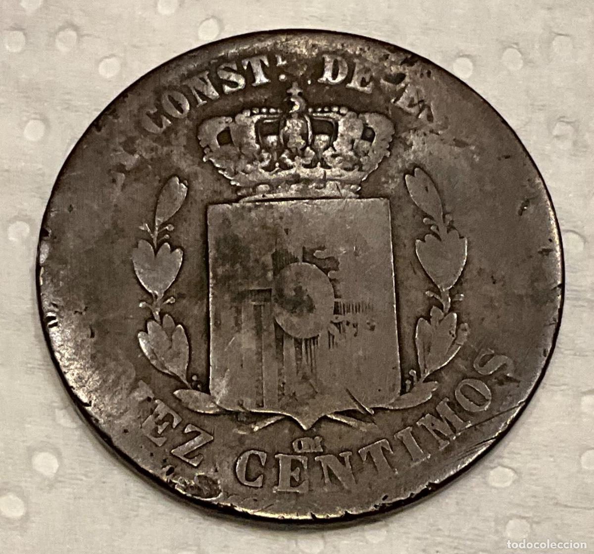Monedas de Espa&ntilde;a: MONEDA 10 c&eacute;ntimos. ALFONSO XII. A&ntilde;o 1878 - Foto 2