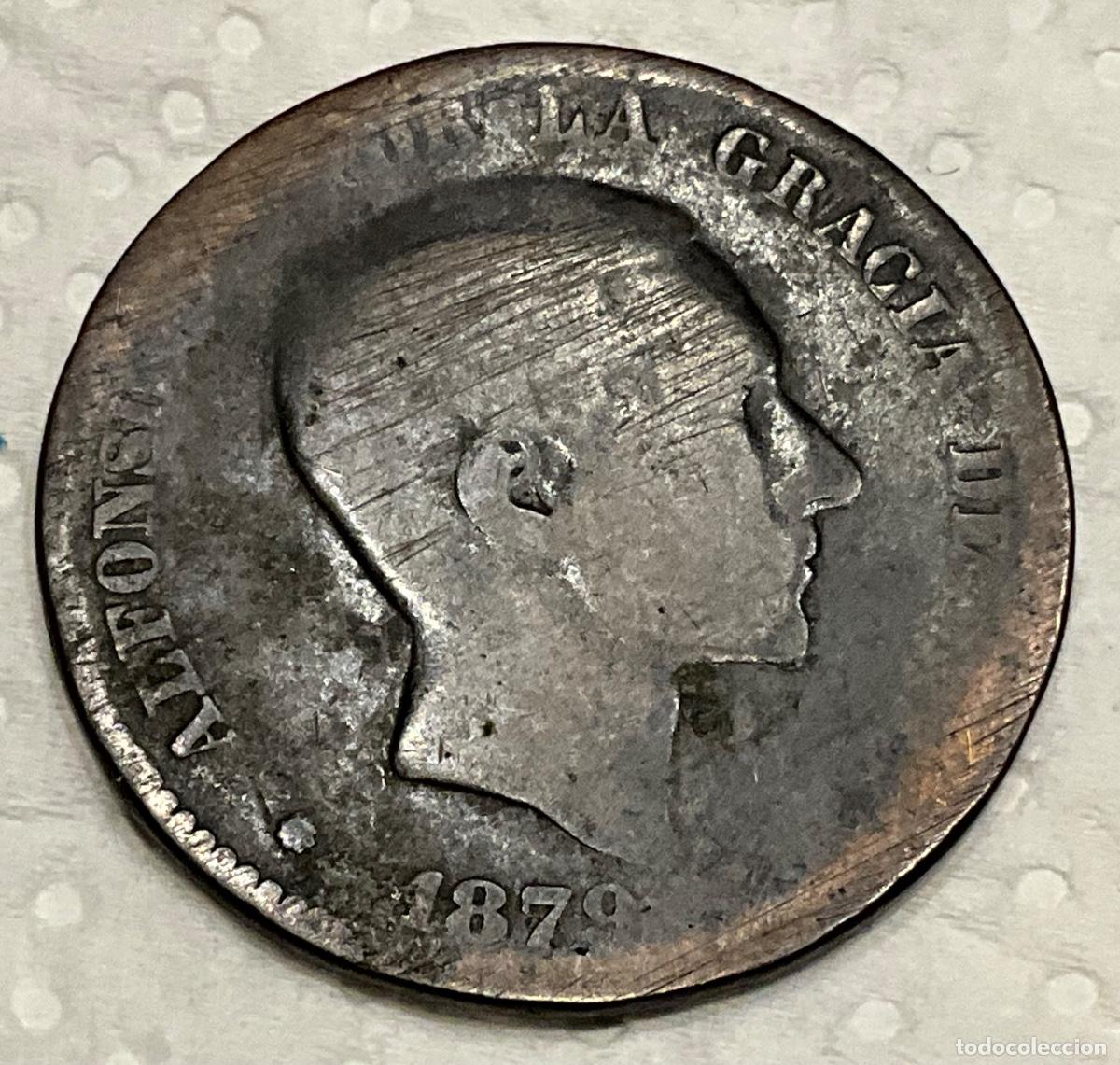 Monedas de Espa&ntilde;a: MONEDA 10 c&eacute;ntimos. ALFONSO XII. A&ntilde;o 1879 - Foto 1