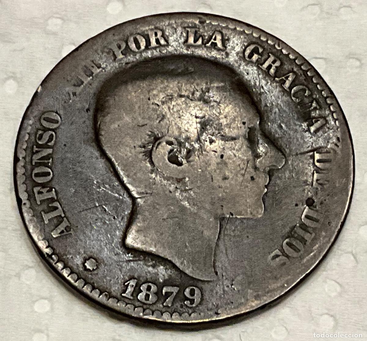 Monedas de Espa&ntilde;a: MONEDA 10 c&eacute;ntimos. ALFONSO XII. A&ntilde;o 1879 - Foto 1