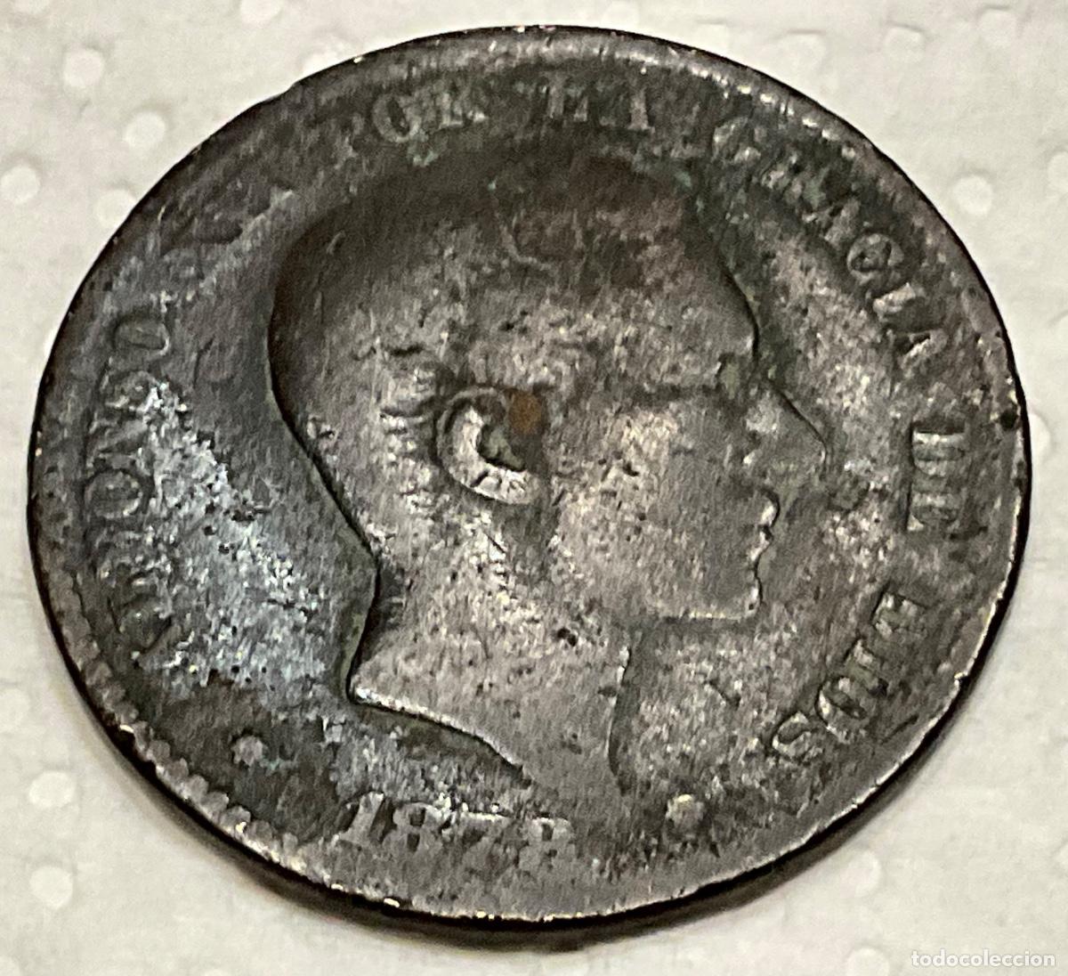 Monedas de Espa&ntilde;a: MONEDA 10 c&eacute;ntimos. ALFONSO XII. A&ntilde;o 1878 - Foto 1