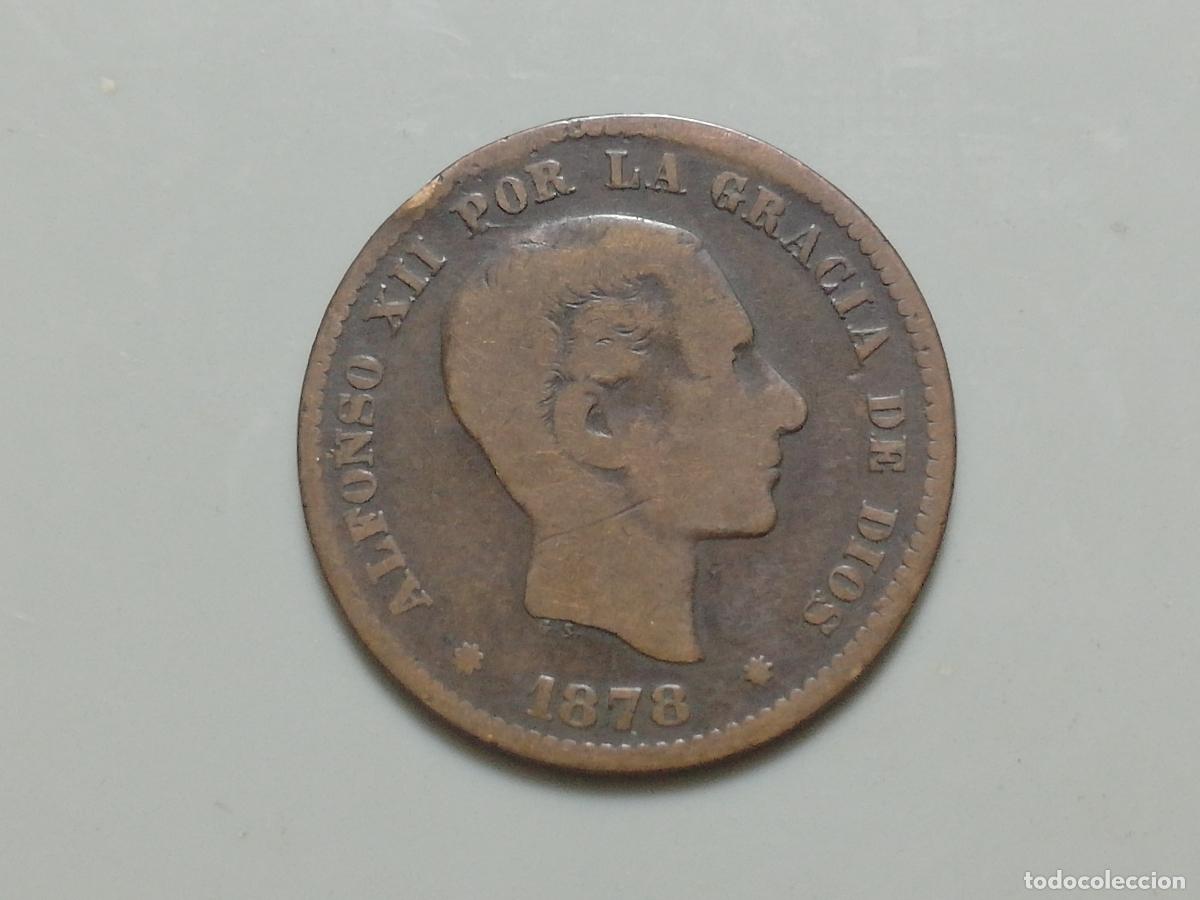 Monedas de Espa&ntilde;a: MONEDA CINCO CENTIMOS 1878, ALFONSO XII - Foto 1