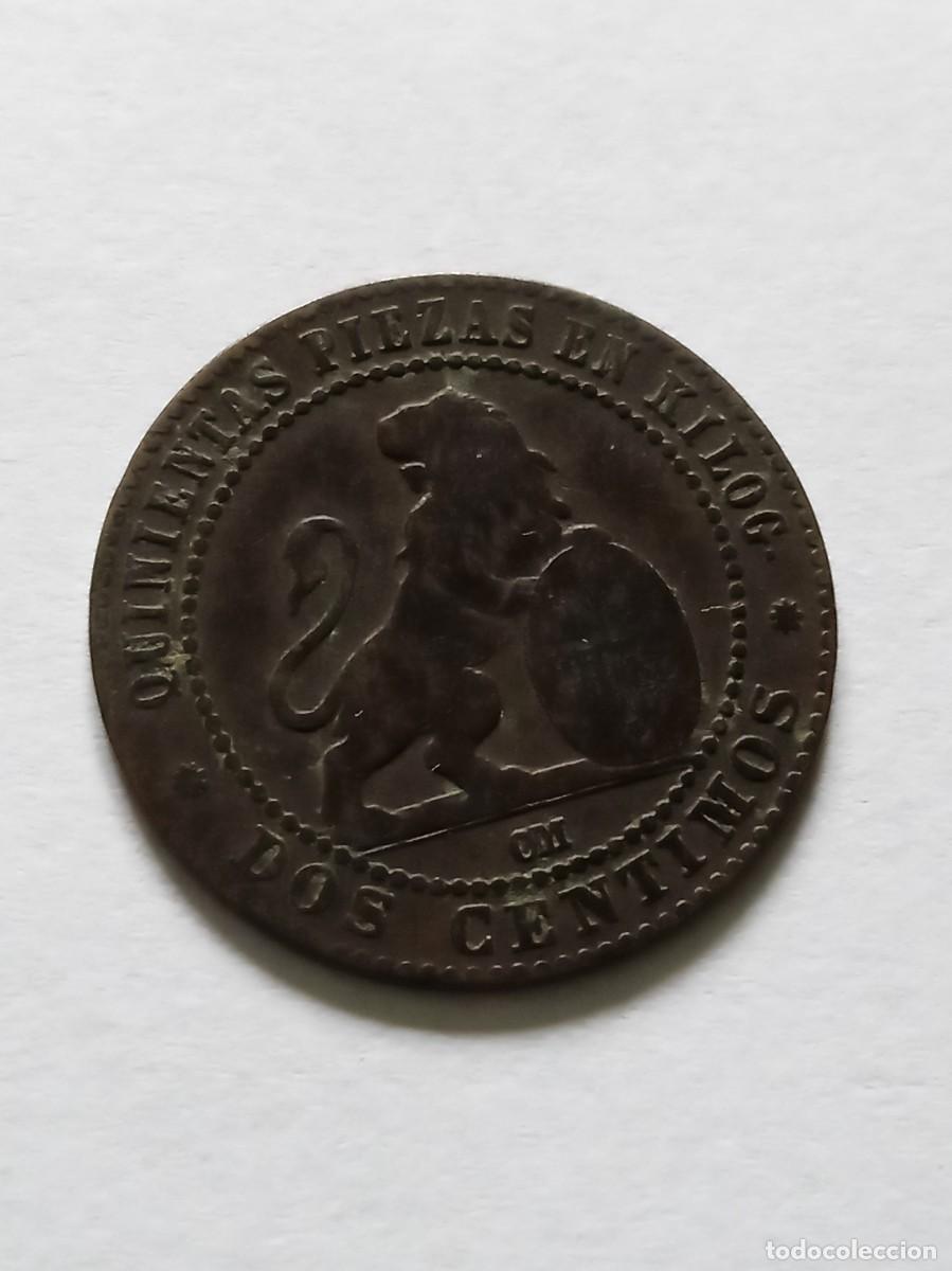 Monedas de Espa&ntilde;a: Moneda 2 C&eacute;ntimos 1870 Gobierno Provisional - Foto 1