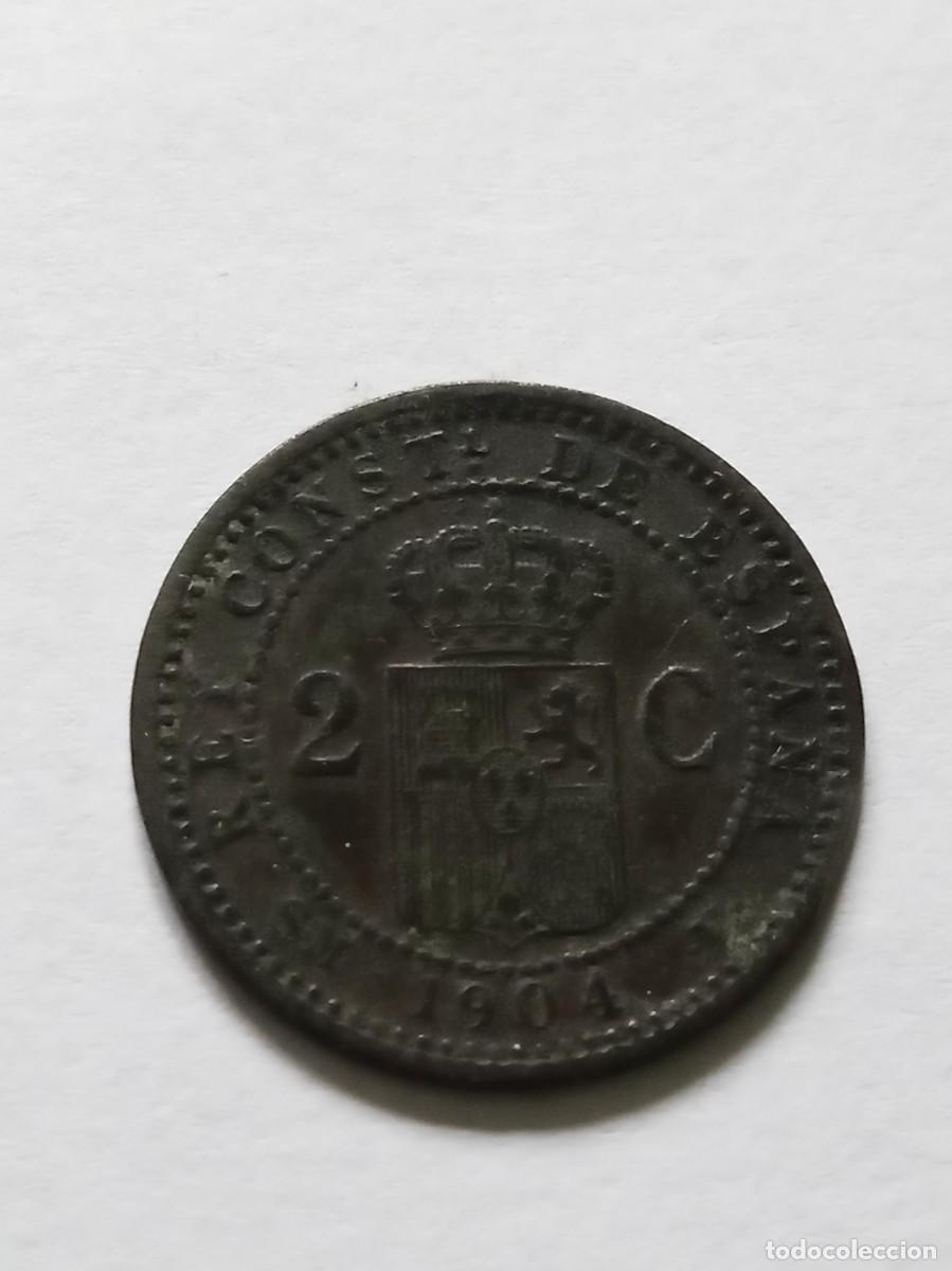 Monedas de Espa&ntilde;a: Moneda 2 C&eacute;ntimos 1904 Alfonso XIII - Foto 1