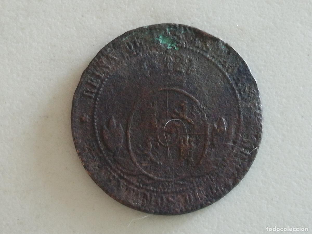 Monedas de Espa&ntilde;a: MONEDA 2 1/2 CENTIMOS DE ESCUDO, 1868 ISABEL II - Foto 2