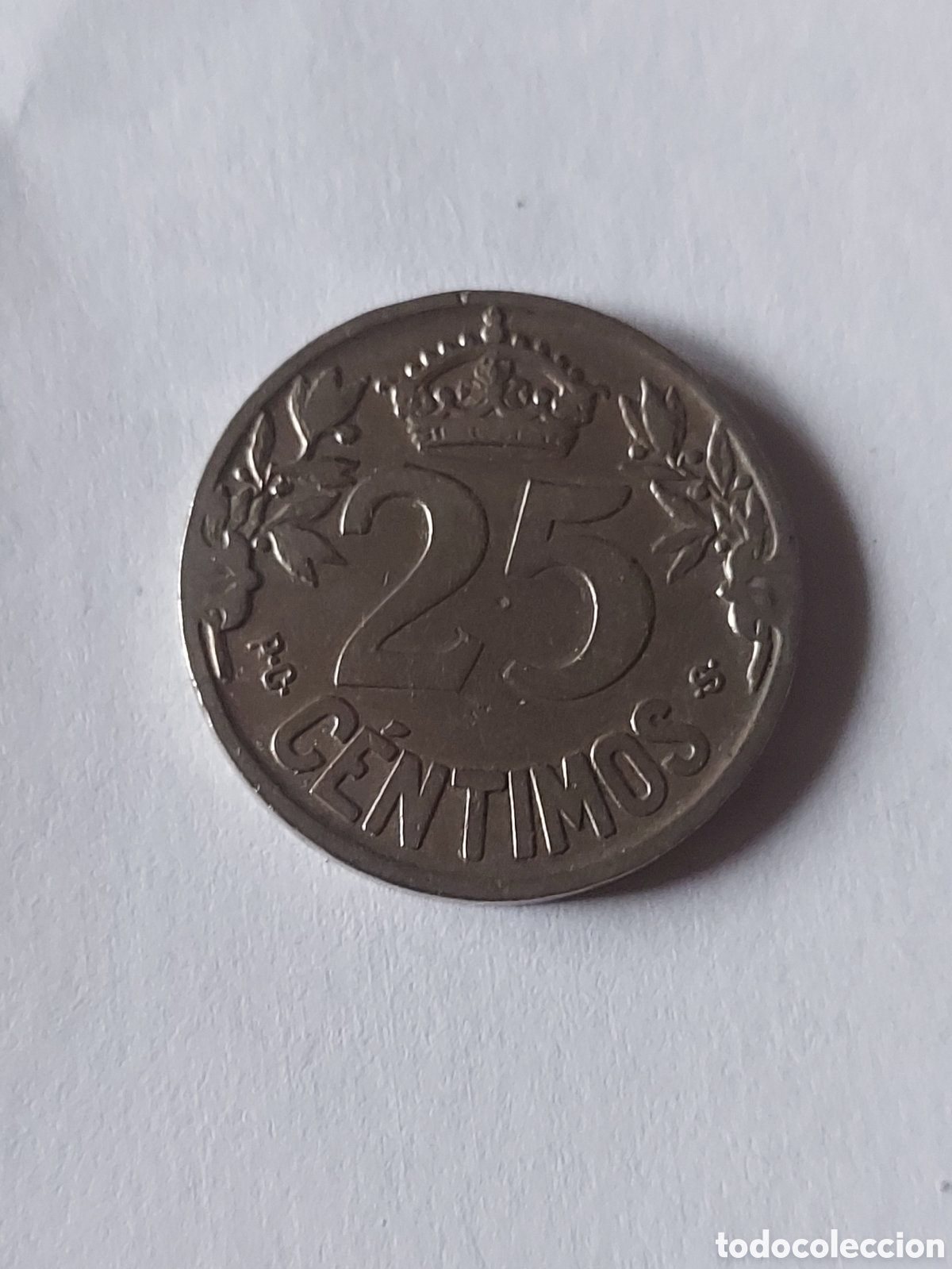 Monedas de Espa&ntilde;a: MONEDA ESPA&Ntilde;A 25 CENTIMOS 1925 ALFONSO XIII - Foto 2