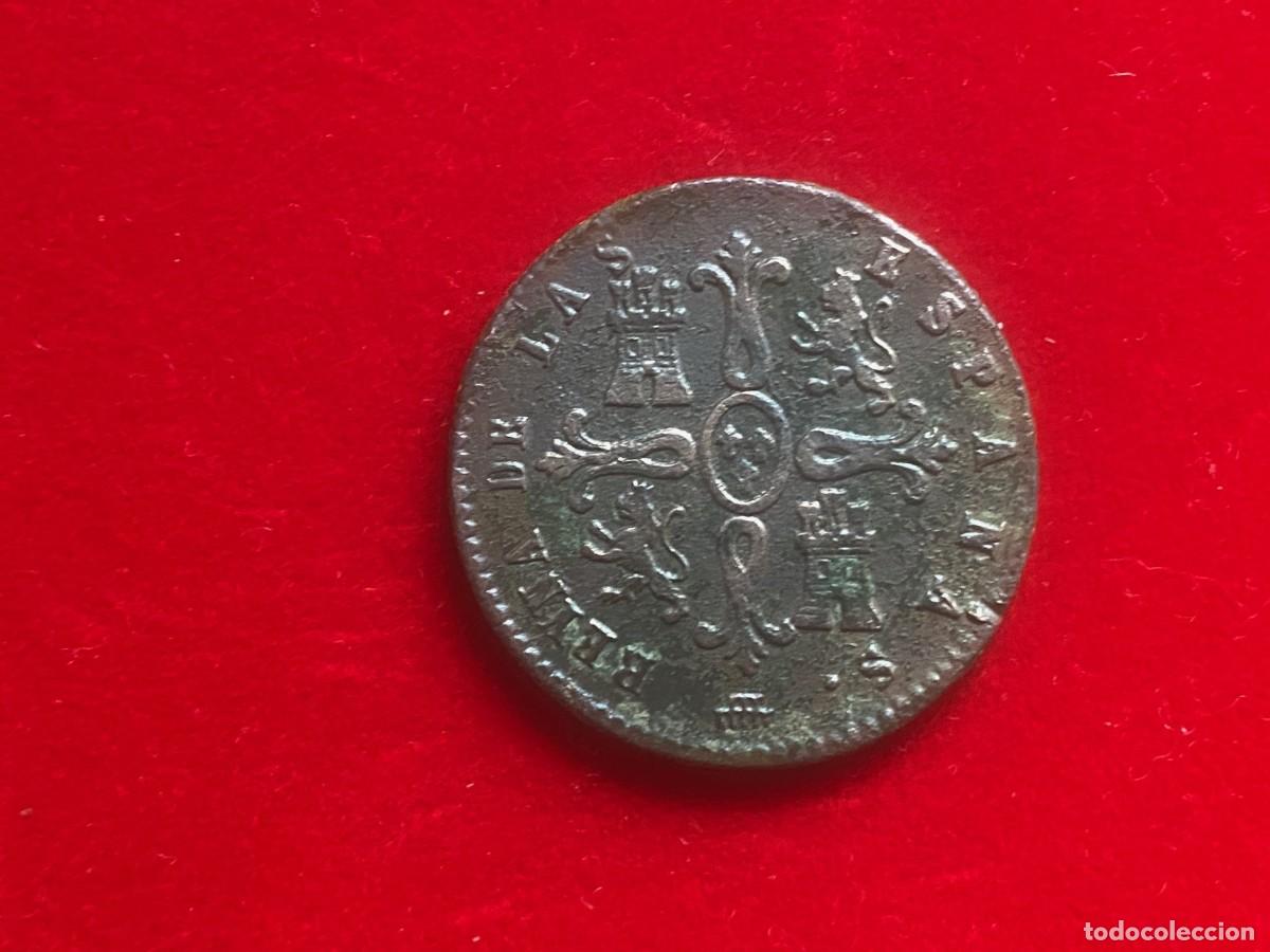 Monedas de Espa&ntilde;a: Isabel II, 8 Maravedis, segovia 1837 - Foto 2