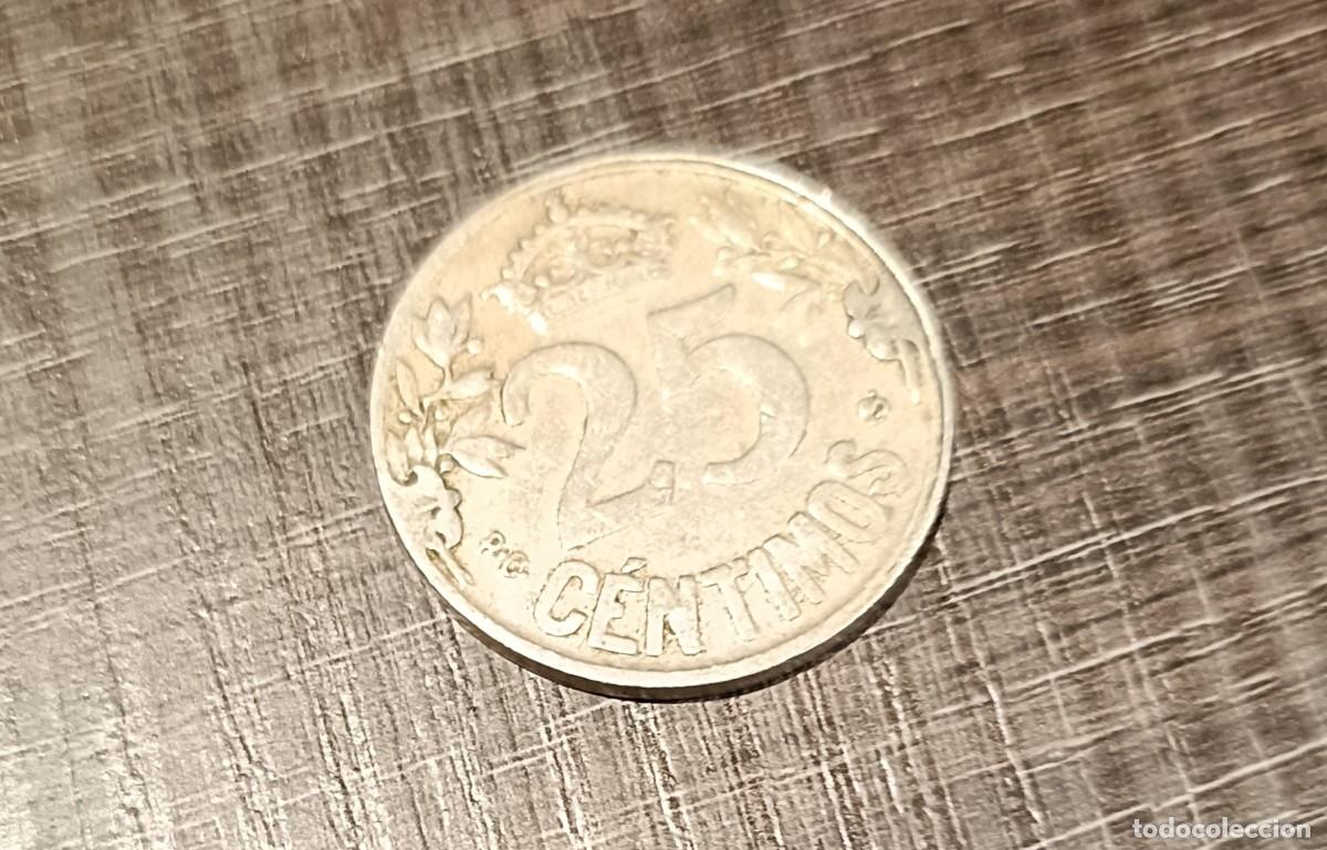 Monedas de Espa&ntilde;a: MONEDA ESPA&Ntilde;OLA ESPA&Ntilde;A 25 C&Eacute;NTIMOS A&Ntilde;O 1925 - Foto 1