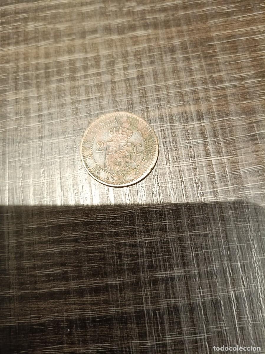 Monedas de Espa&ntilde;a: MONEDA ESPA&Ntilde;OLA ESPA&Ntilde;A 2 CENTAVOS A&Ntilde;O 1912 - Foto 1