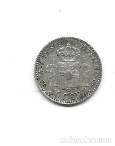 Monedas de Espa&ntilde;a: ALFONSO XIII-50 CENTIMOS-1892*9-2 PGM - Foto 1