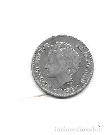 Monedas de Espa&ntilde;a: ALFONSO XIII-50 CENTIMOS-1894*9-4 PGV - Foto 1