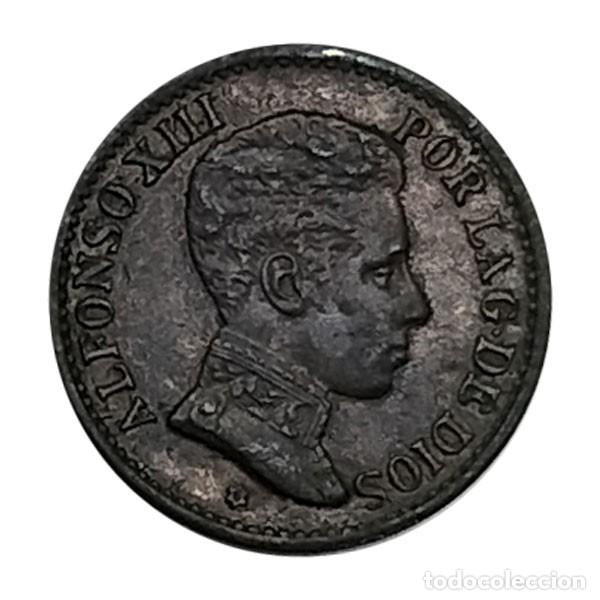 Monedas de Espa&ntilde;a: Moneda cobre Espa&ntilde;a 1906 1 C&eacute;ntimo Alfonso XIII - Foto 1