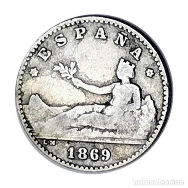 Monedas de Espa&ntilde;a: Moneda Plata 50 C&eacute;ntimos Gobierno Provisional - Foto 1